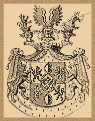 Valdštejnové měli do 16. století ve štítu lva, a to buď modrého ve zlatém poli, anebo obráceně, a pak štít zlatě a modře čtvrcený se čtyřmi lvy střídavých barev, kteří byli zpravidla otočeni k sobě. Klenotem byla dvě orlí křídla, zlaté a modré, Zdeněk z Vladštejna (zemřel roku 1525) měl dvě pštrosí péra. Roku 1621 polepšil císař znak přidáním černého orla, držícího zlatou kotvu a palmovou ratolest s císařovou iniciálou na hrudi ve stříbrné kartuši, rámované zlatým věncem. Roku 1758 byl erb rozhojněn o dva vartemberské štítky a další dva klenoty, modrého lva a loďku s veslařem.